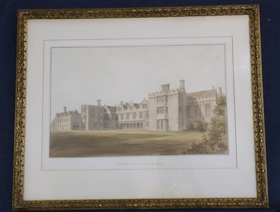 John (1770-1851) and John Chessel (1793-1894) Buckler South View of Knowle (sic) from the Garden & North East View of Knowle